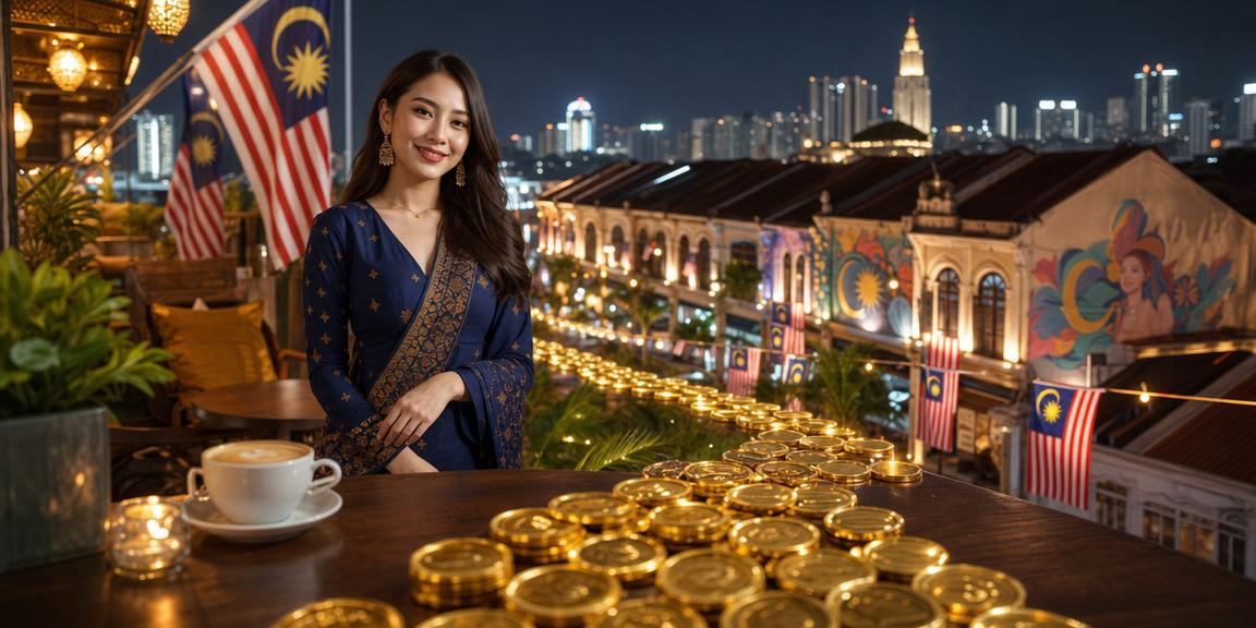 Pemuda memenangi jackpot kasino dalam talian dengan ekspresi ceria